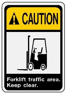 Caution - Forklift Traffic Image