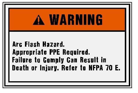 Warning - Arc Flash Hazard... Image